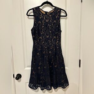 Banana Republic Lace Dress Navy Blue Size 4